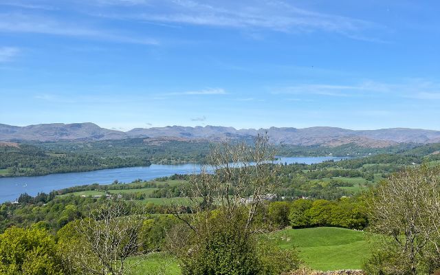 The view of Windermere from the top of Orrest Head